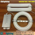 Ring and rectangle low frequency electrodeless lamp
